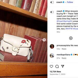 Coach (Re)Loved Pillow Tabby 18 with Lip Motif and Charms (ONE-OF-A-KIND)